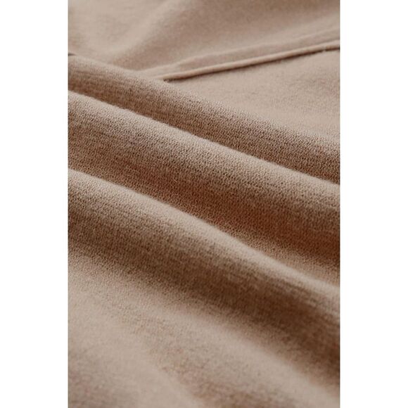 Azura Exchange  Raw Edge Patch Pocket Exposed Seam Loose Sweater - Picture 2 of 8